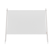 XGIMI 70-inch portable outdoor projection screen with white wrinkle-free fabric and durable aluminum alloy A-frame.