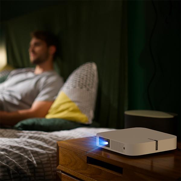 Enjoy Home Entertainment with the Elfin 1080p compact projector