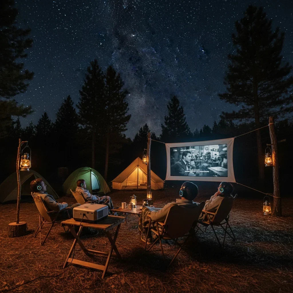 Guide to Connect Bluetooth Headphones to Your Camping Projector