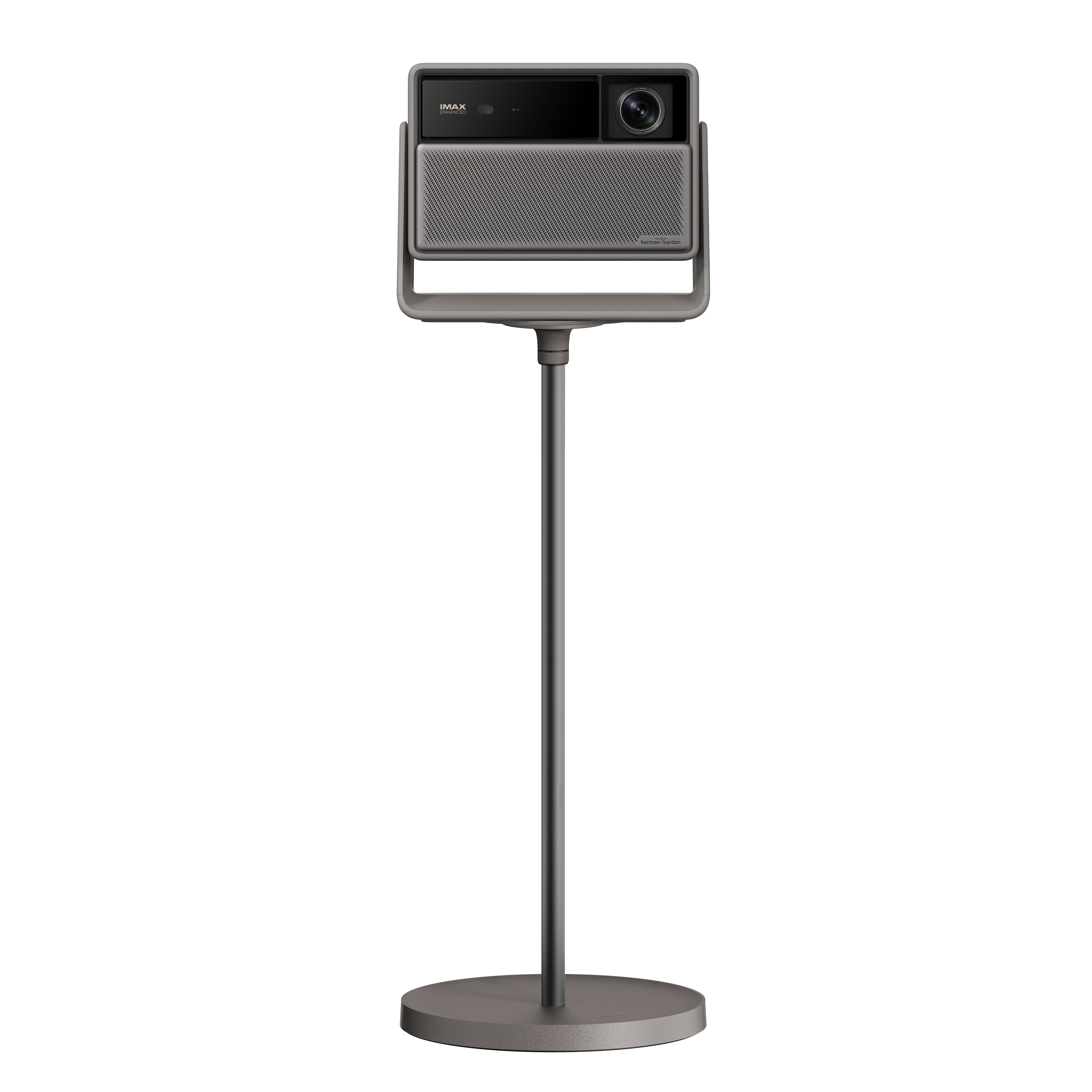 XGIMI Elephant Grey floor stand for projectors, featuring a circular base and modern design.